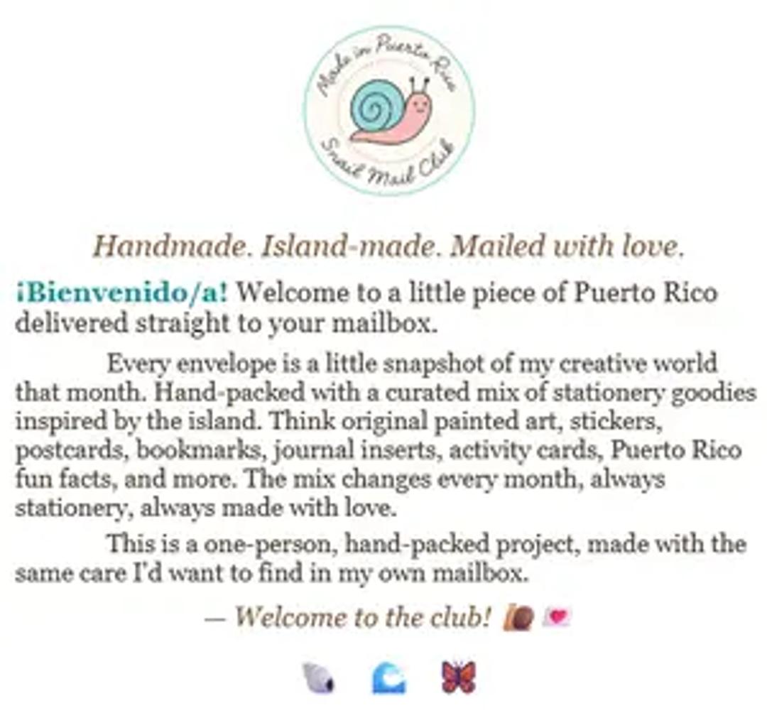 Made in Puerto Rico Snail Mail thumbnail 1