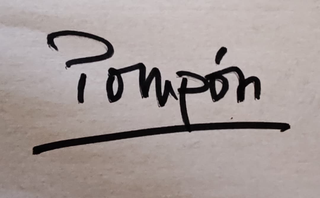 Firma de Cartas de Pompón