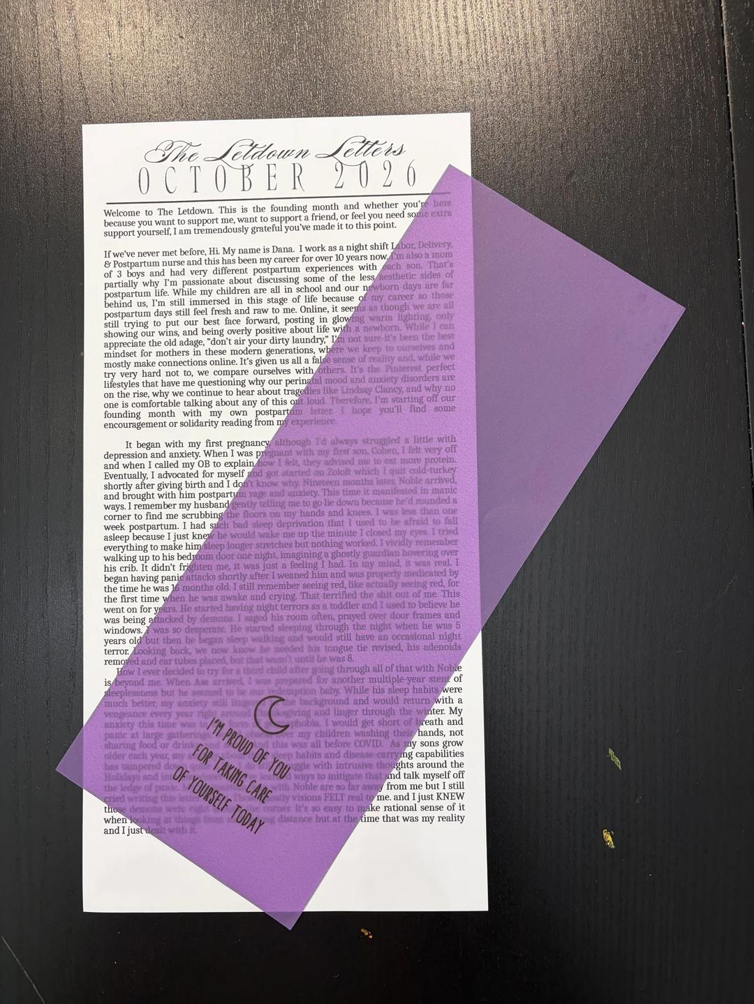 The Letdown Letters — image 4