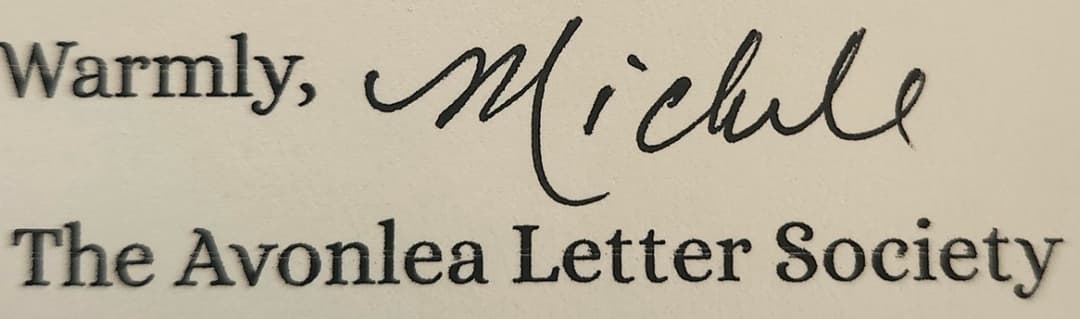 Avonlea Letter Society signature