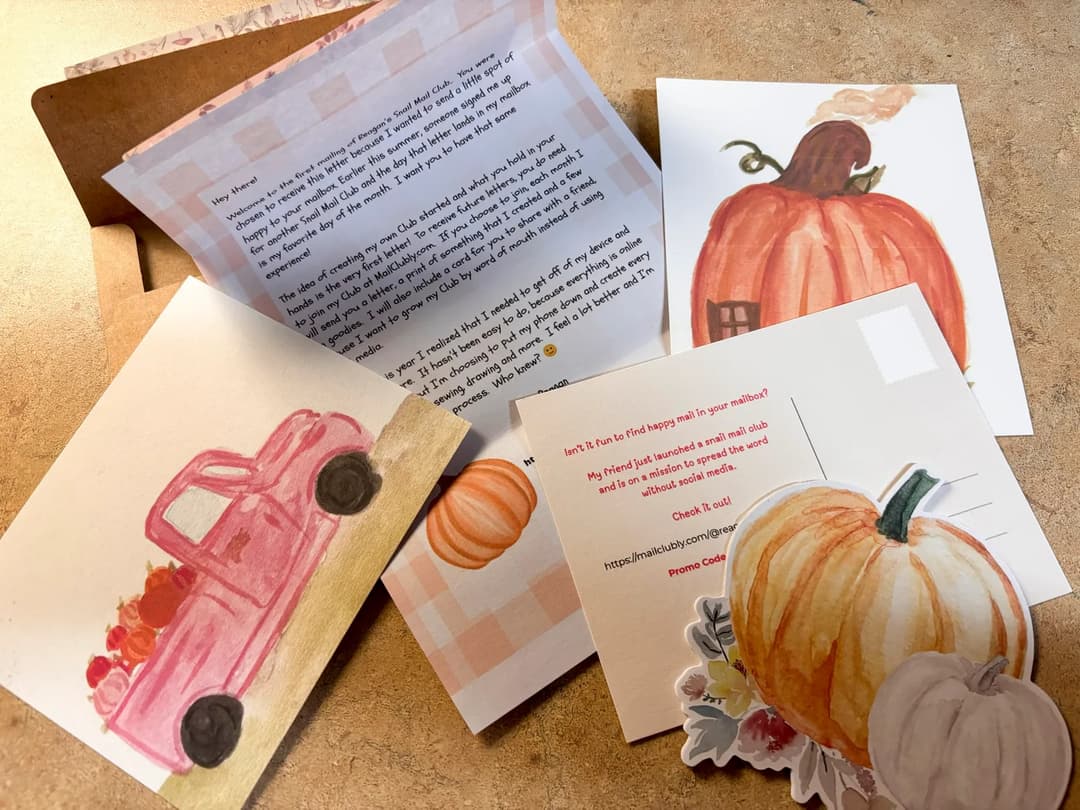 Reagan's Snail Mail Club