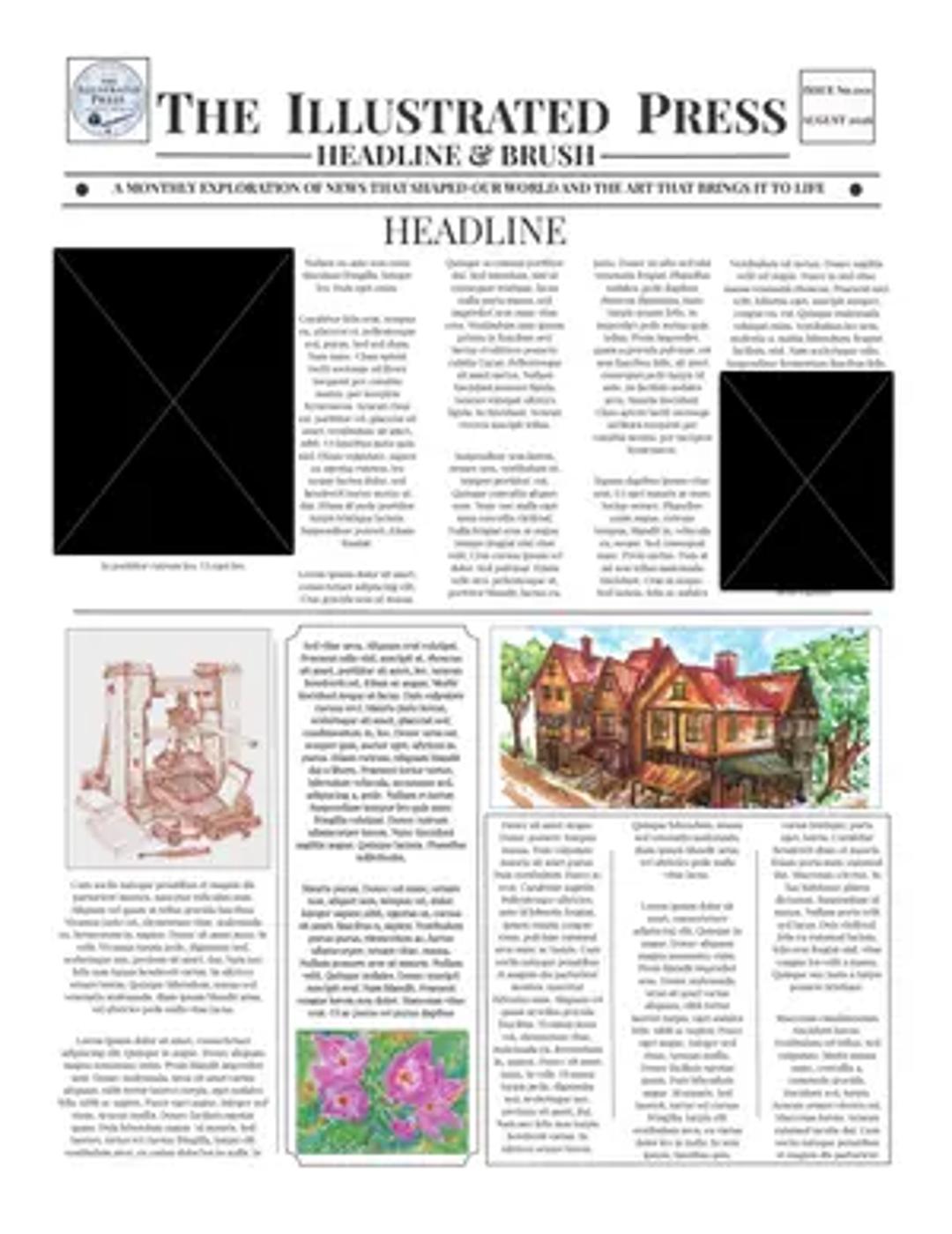 The Illustrated Press: Headline and Brush thumbnail 2