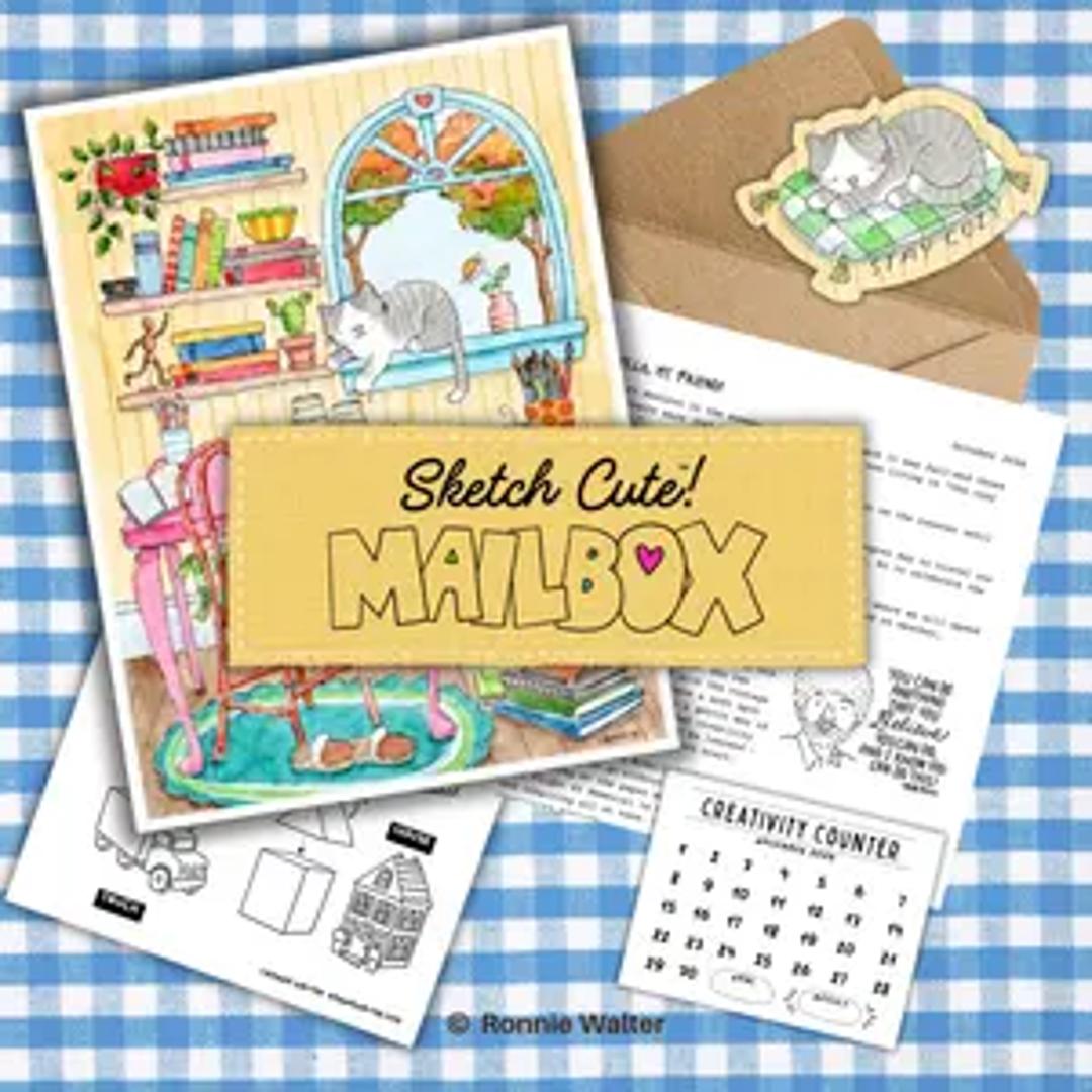 Sketch Cute MAILBOX thumbnail 1