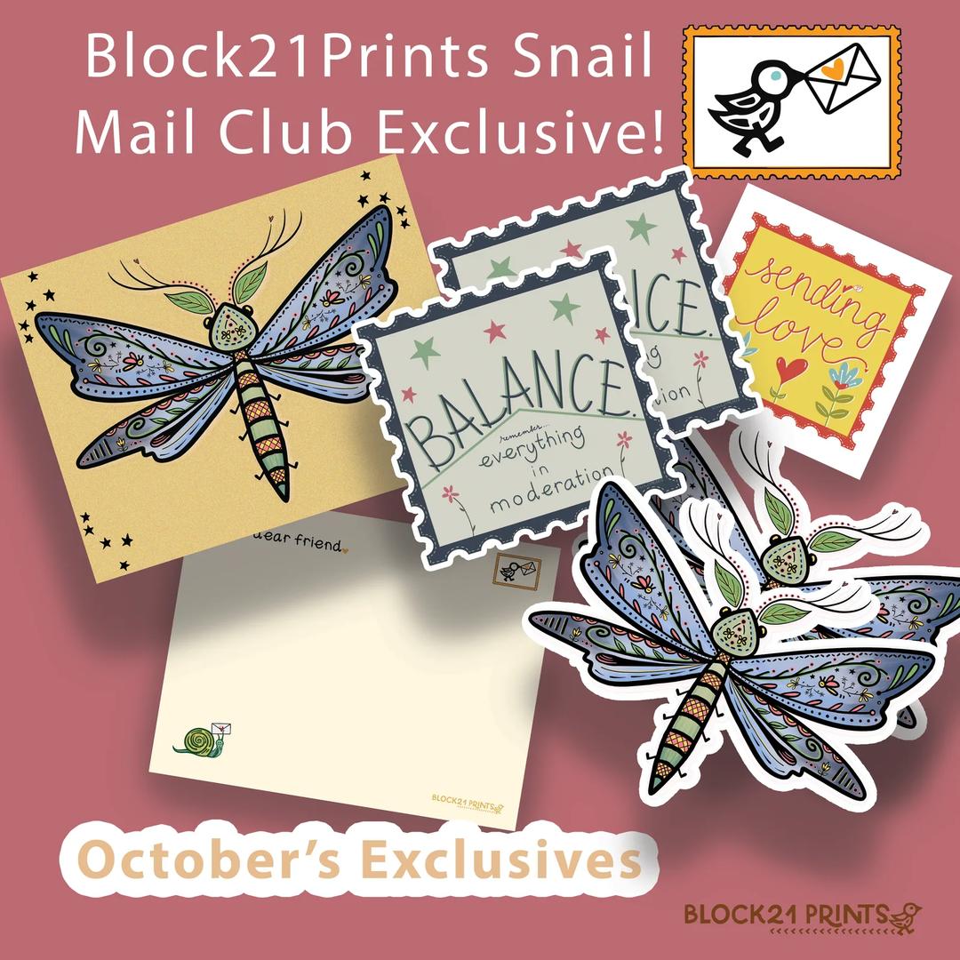 Block21Prints Snail Mail Club