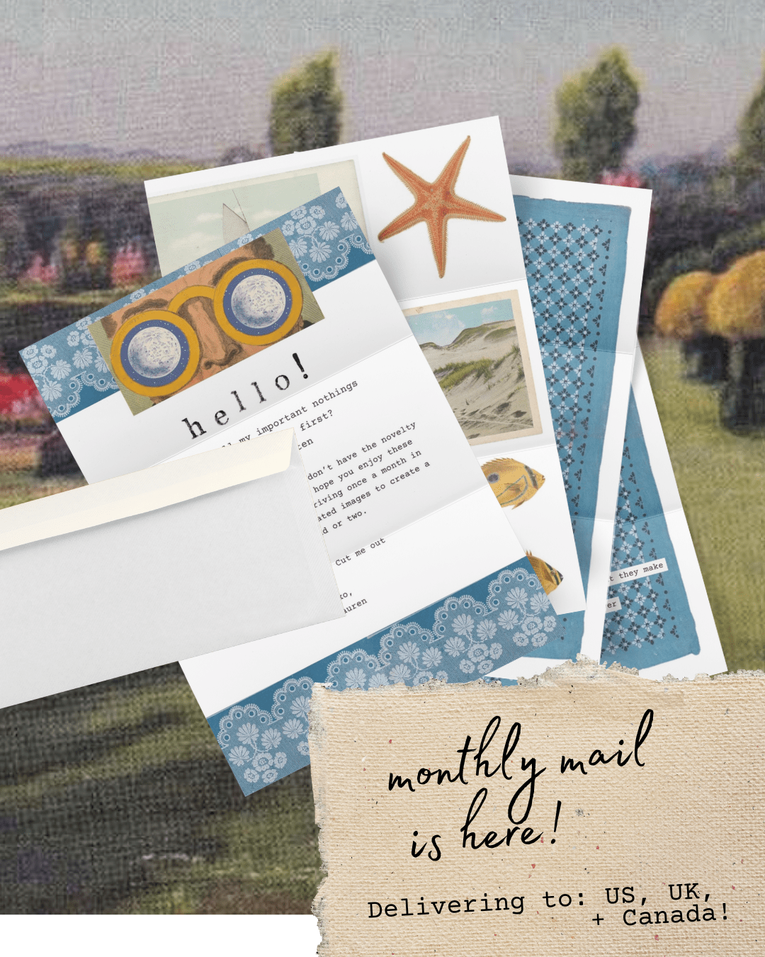 Found & Flowered Snail Mail