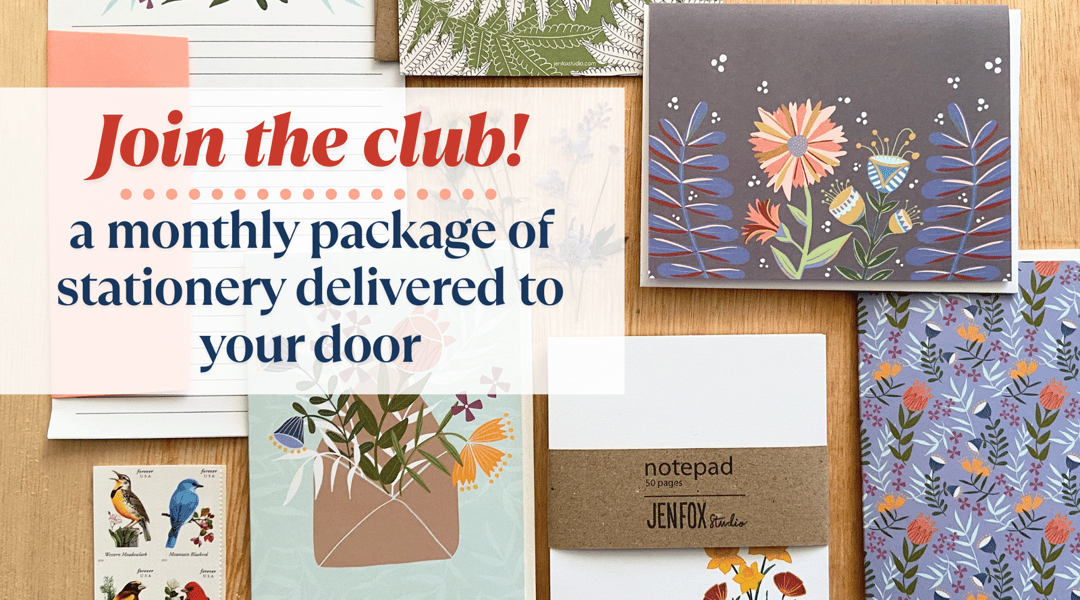 Jen Fox Monthly Stationery Subscription