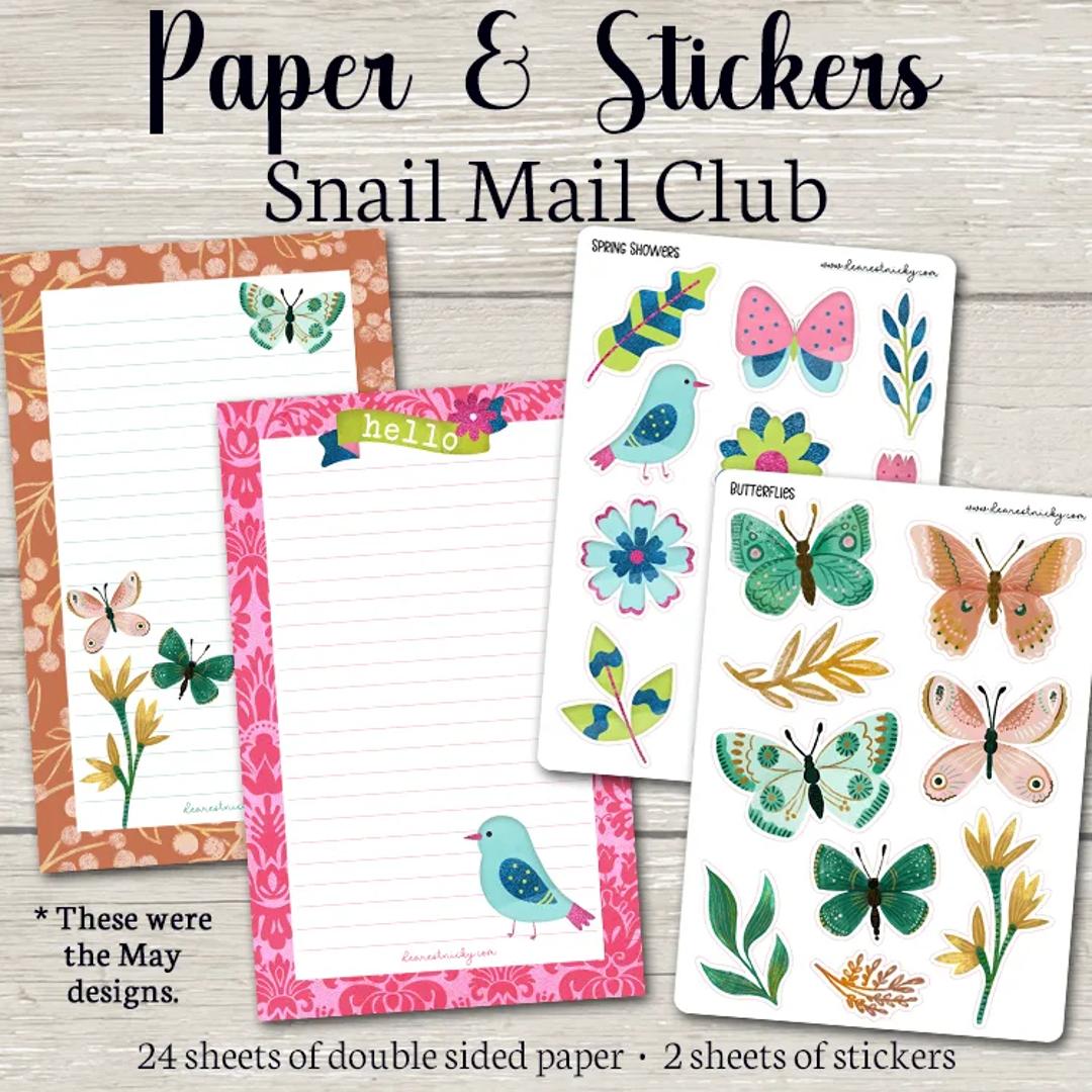 Paper + Stickers Snail Mail Club
