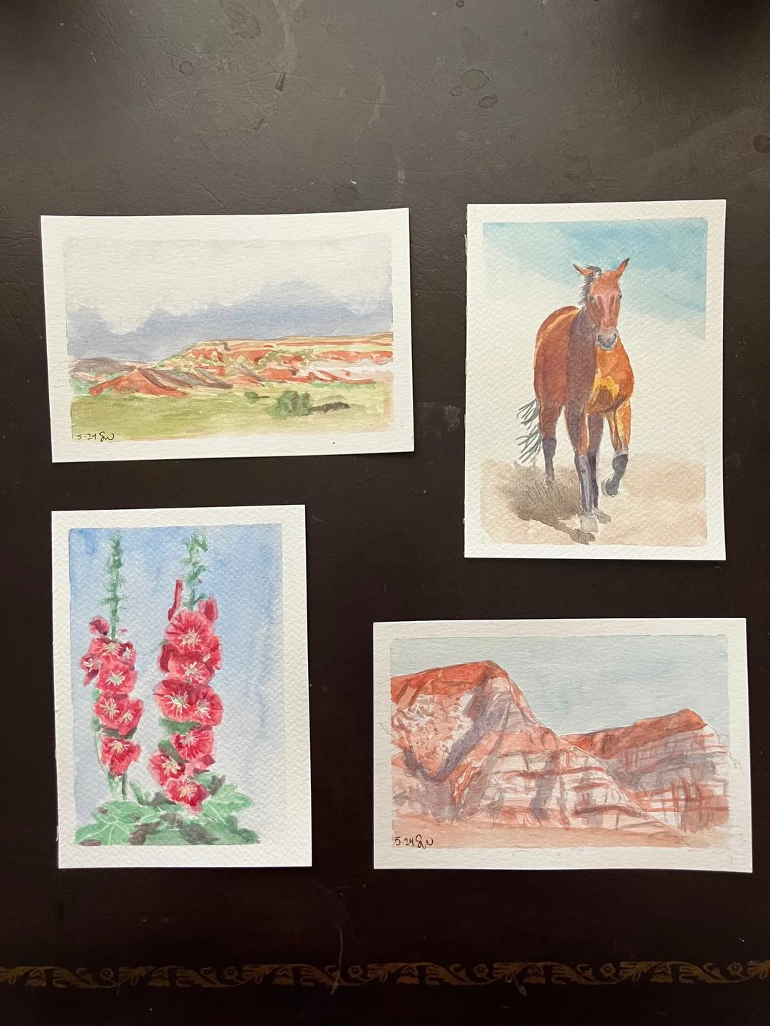 Watercolor Postcard Subscription
