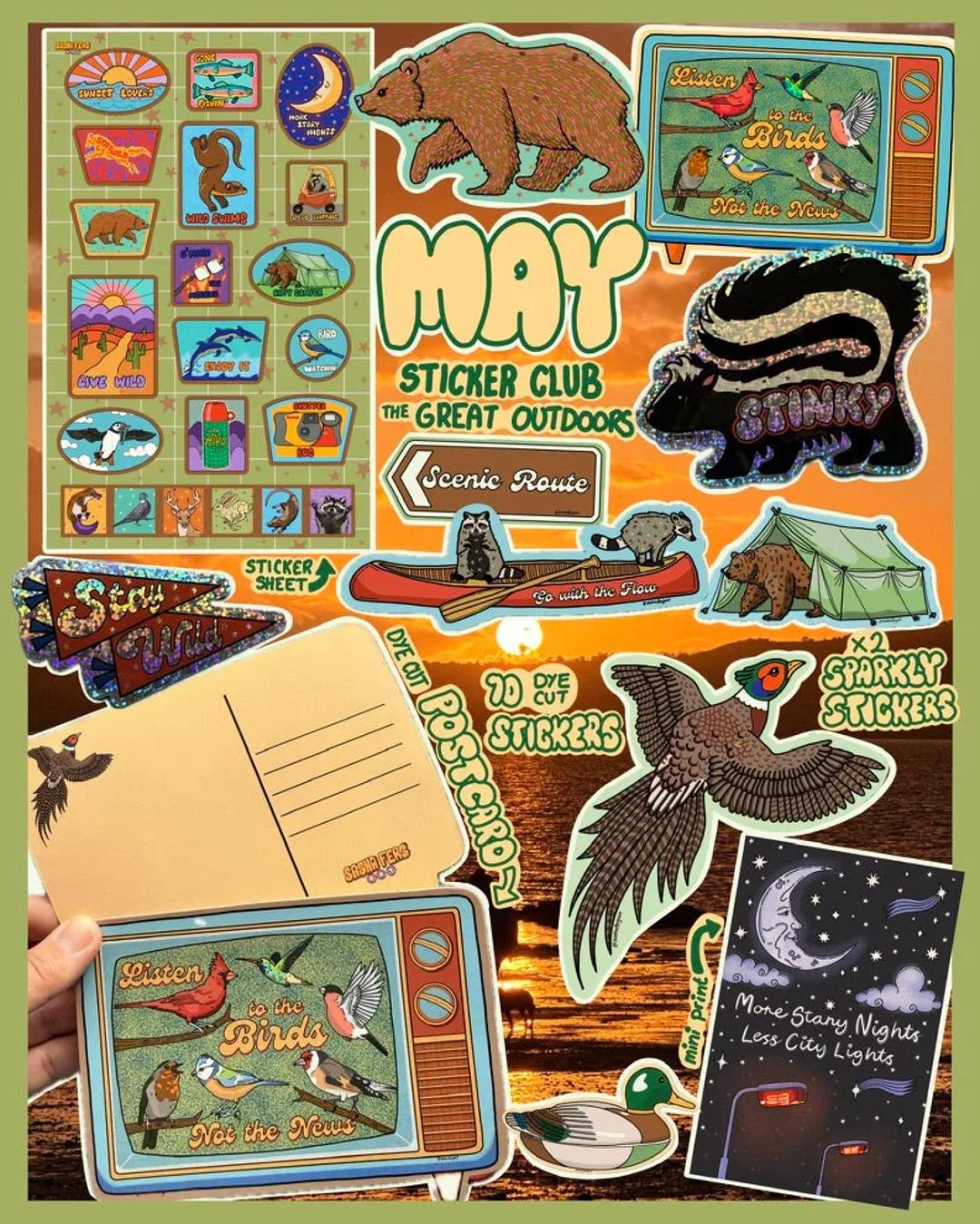 Sasha Fergart Quarterly Sticker Club