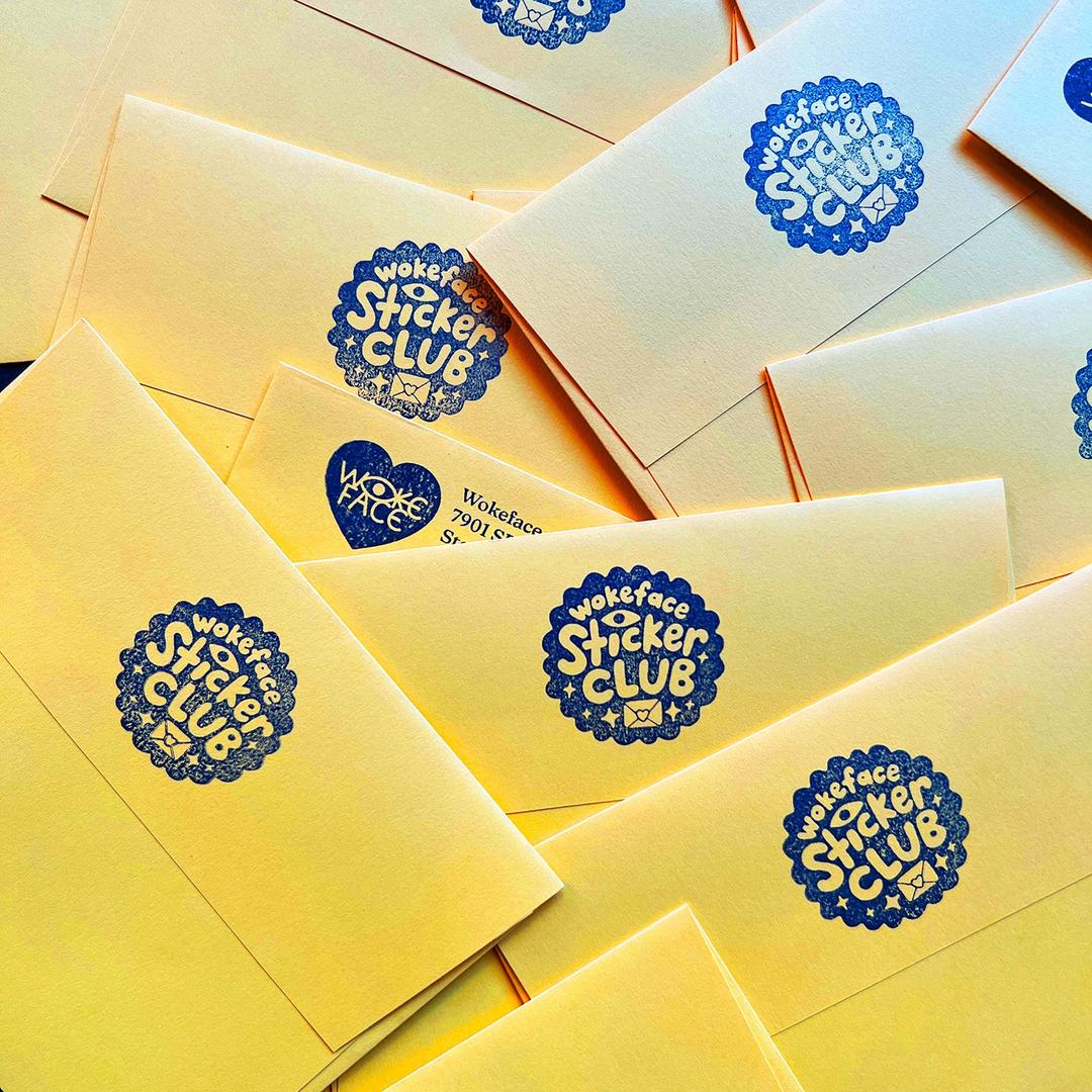 Wokeface Sticker of the Month Club