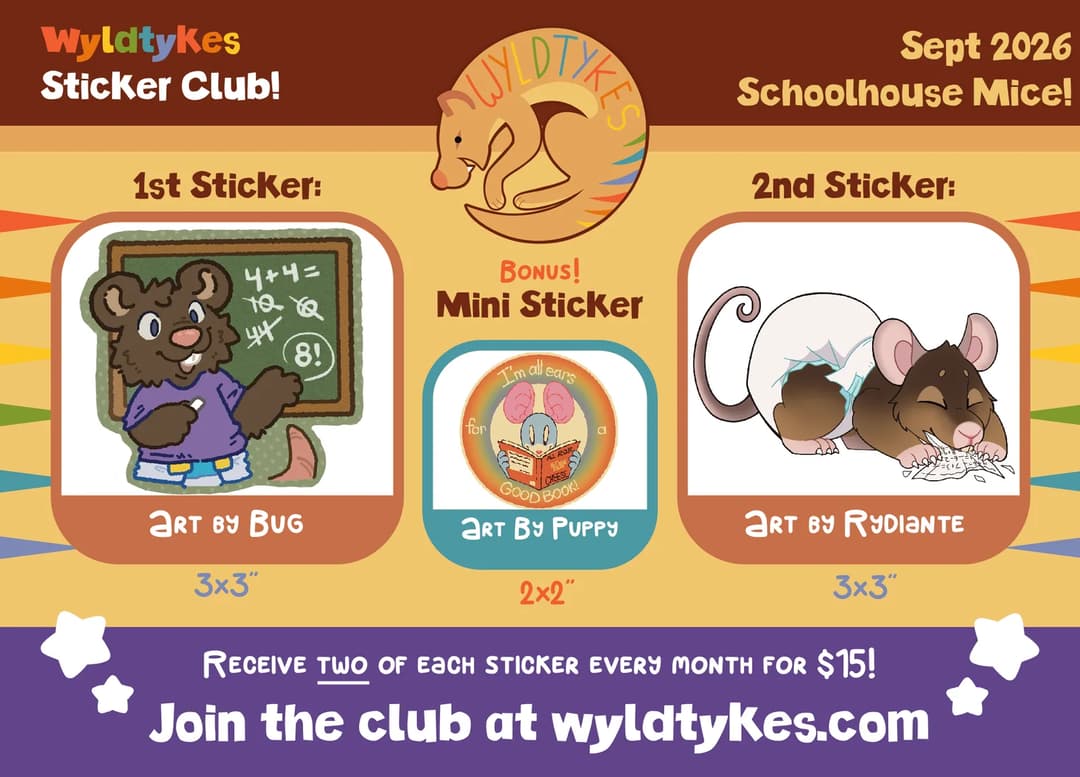 Wyldtykes Monthly Sticker Club