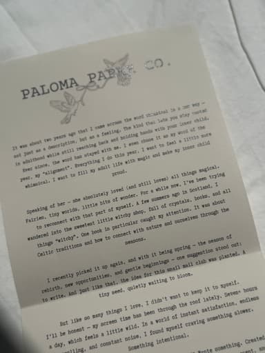 Paloma paper Co.