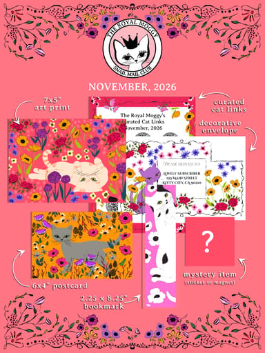 The Royal Moggy Cat-Themed Snail Mail Club
