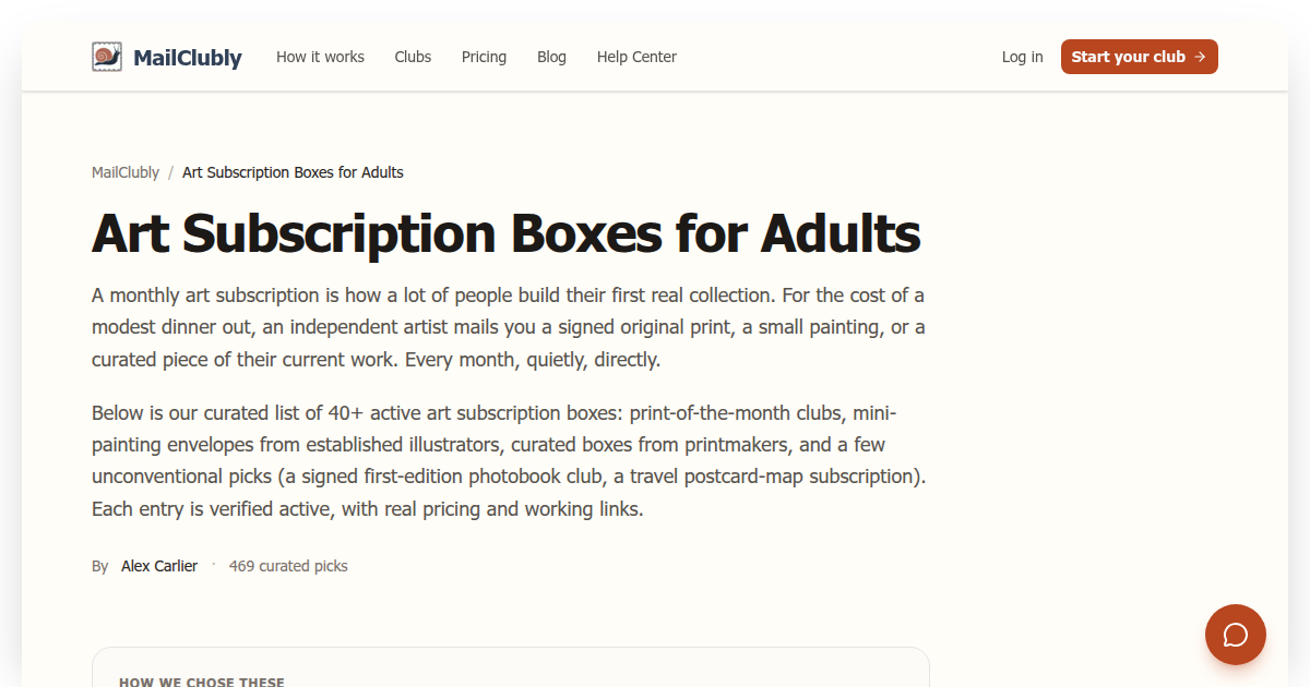 Best Art Subscription Boxes for Adults (2026) — MailClubly